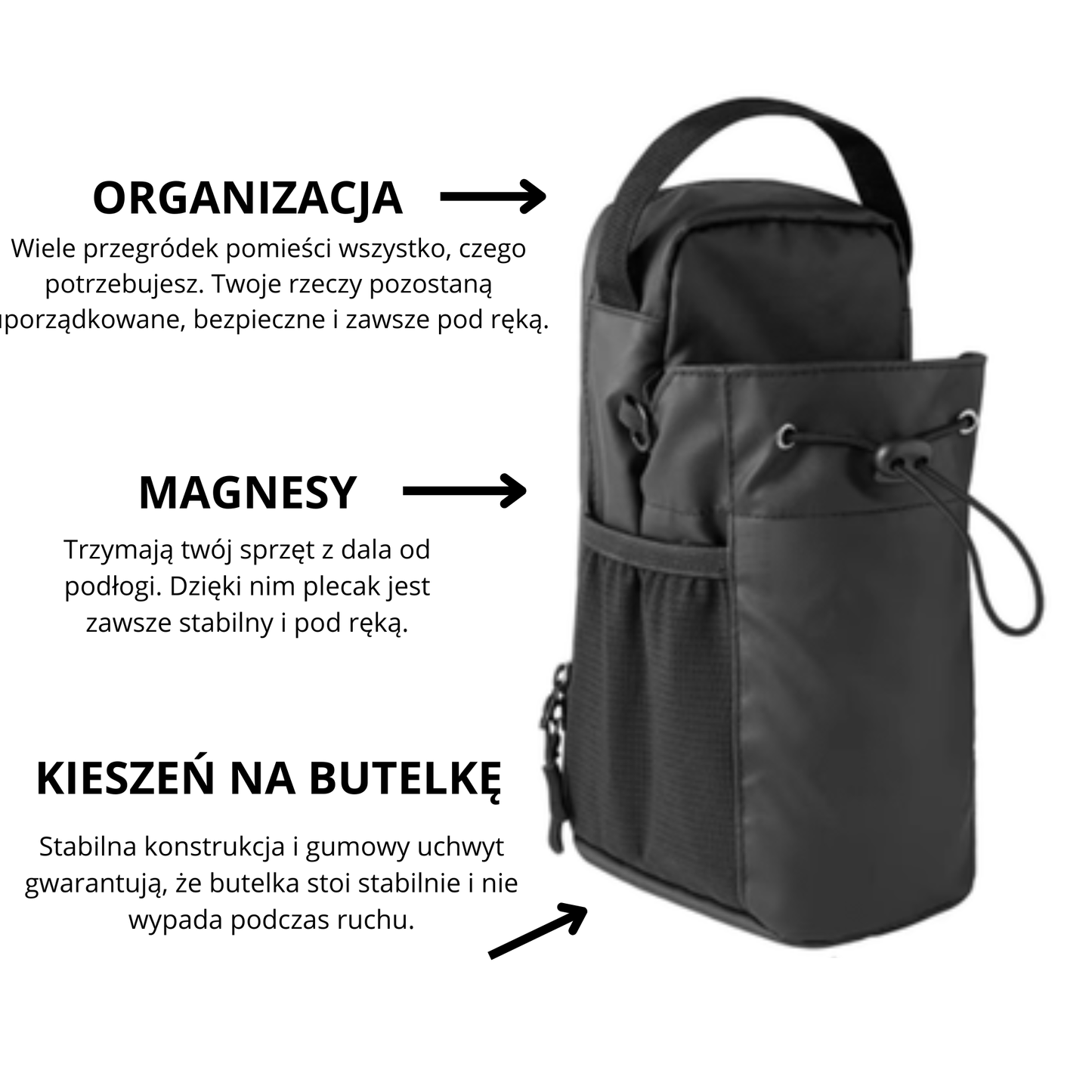 Magnetyczny plecak na siłownię